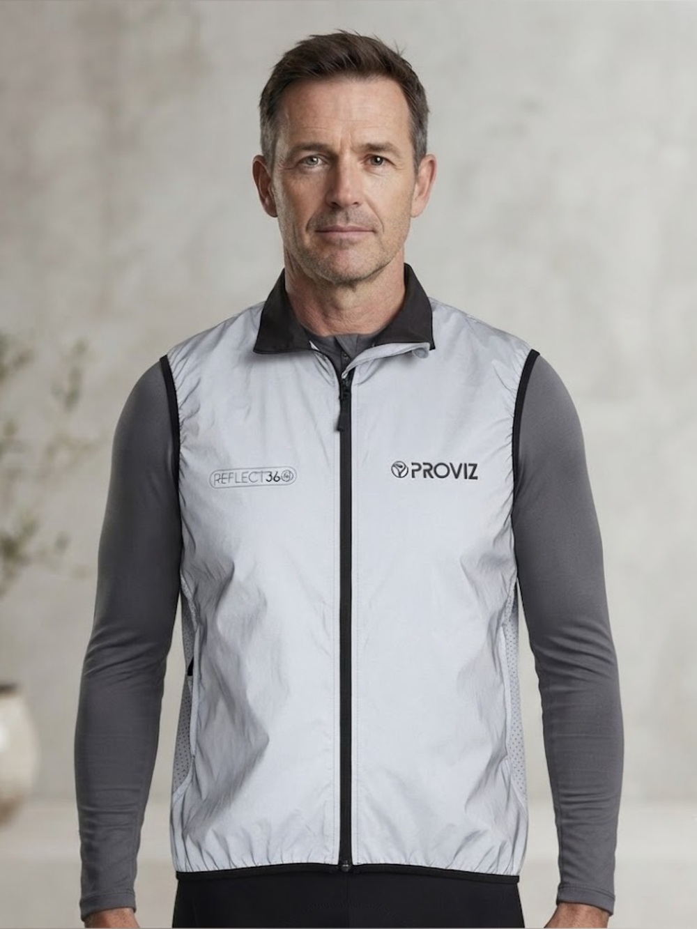 Proviz Reflect360 Gilet Men’s Cycling Vest Reflective Hi-Vis Full Zip 4XL